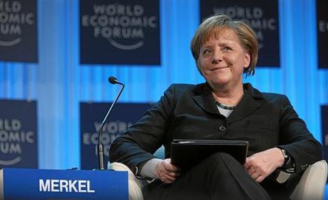 Merkel abre Fórum Econômico em Davos