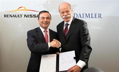 Daimler anuncia parceria com Renault-Nissan