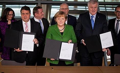 CDU/CSU e SPD fecham coalizão para governo alemão