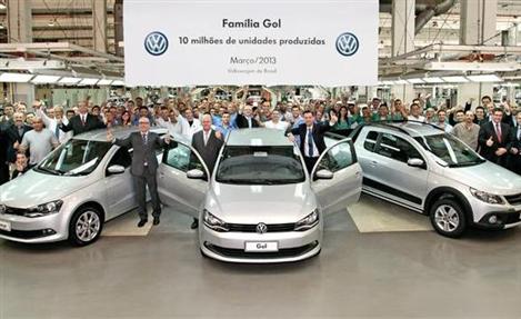VW comemora 10 milhões de unidades da “Família Gol”